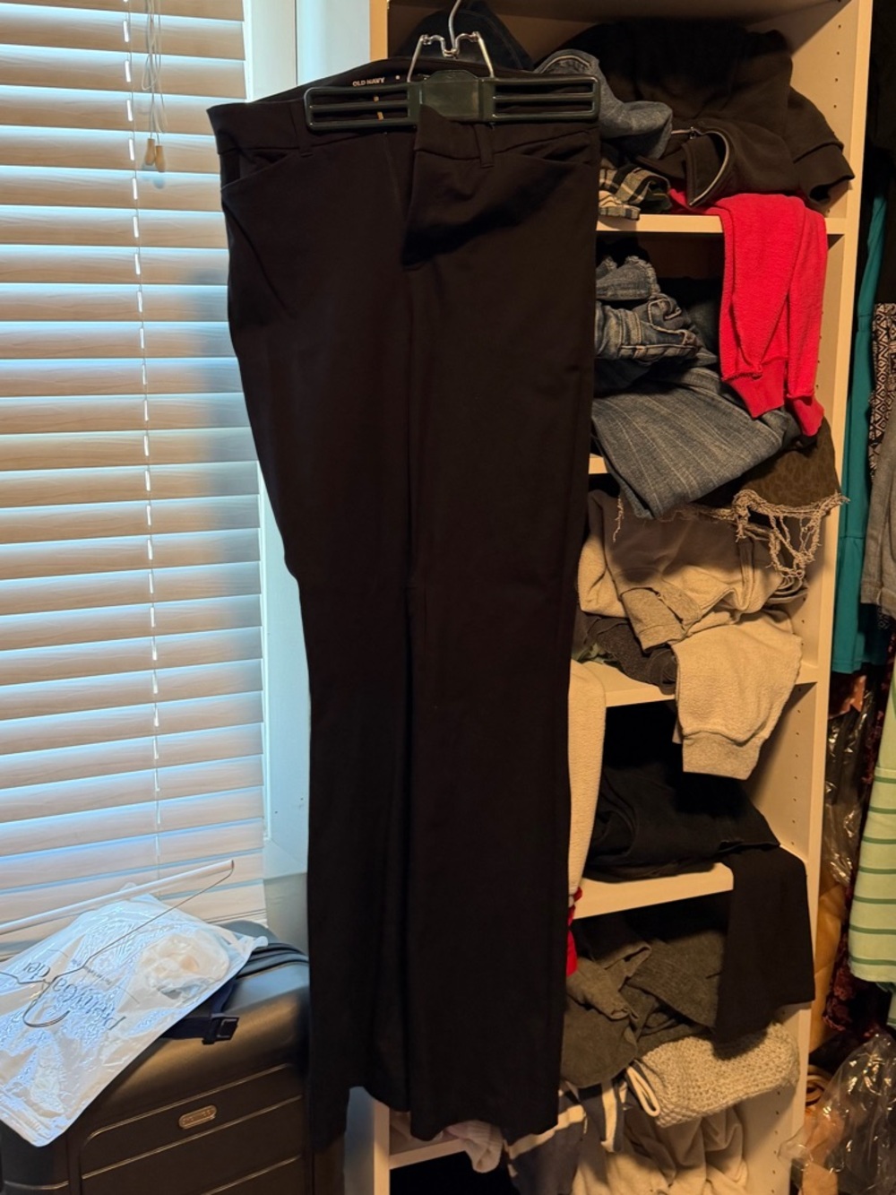 Old Navy Black Women's Straight Leg Dress Pants